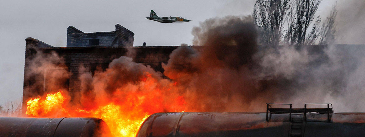 Ukrainian Air Defenses Counter Russian Attacks